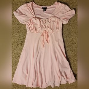 Hot Topic Pastel Pink Empire Dress Size SMALL